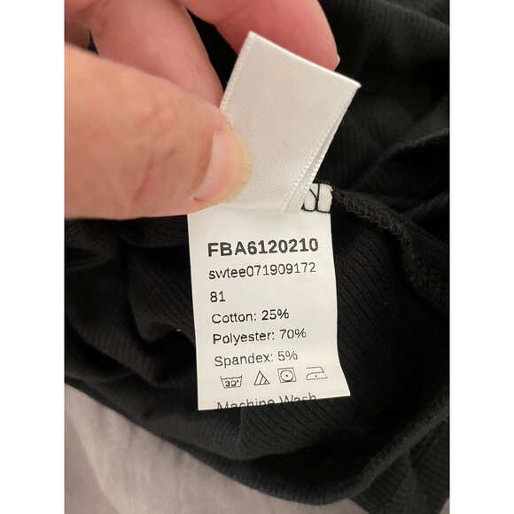 Whimsygoth Mesh Sleeve Black Ribbed Knit Top XL Gothcore Witchgoth Cutegoth - Picture 7 of 8